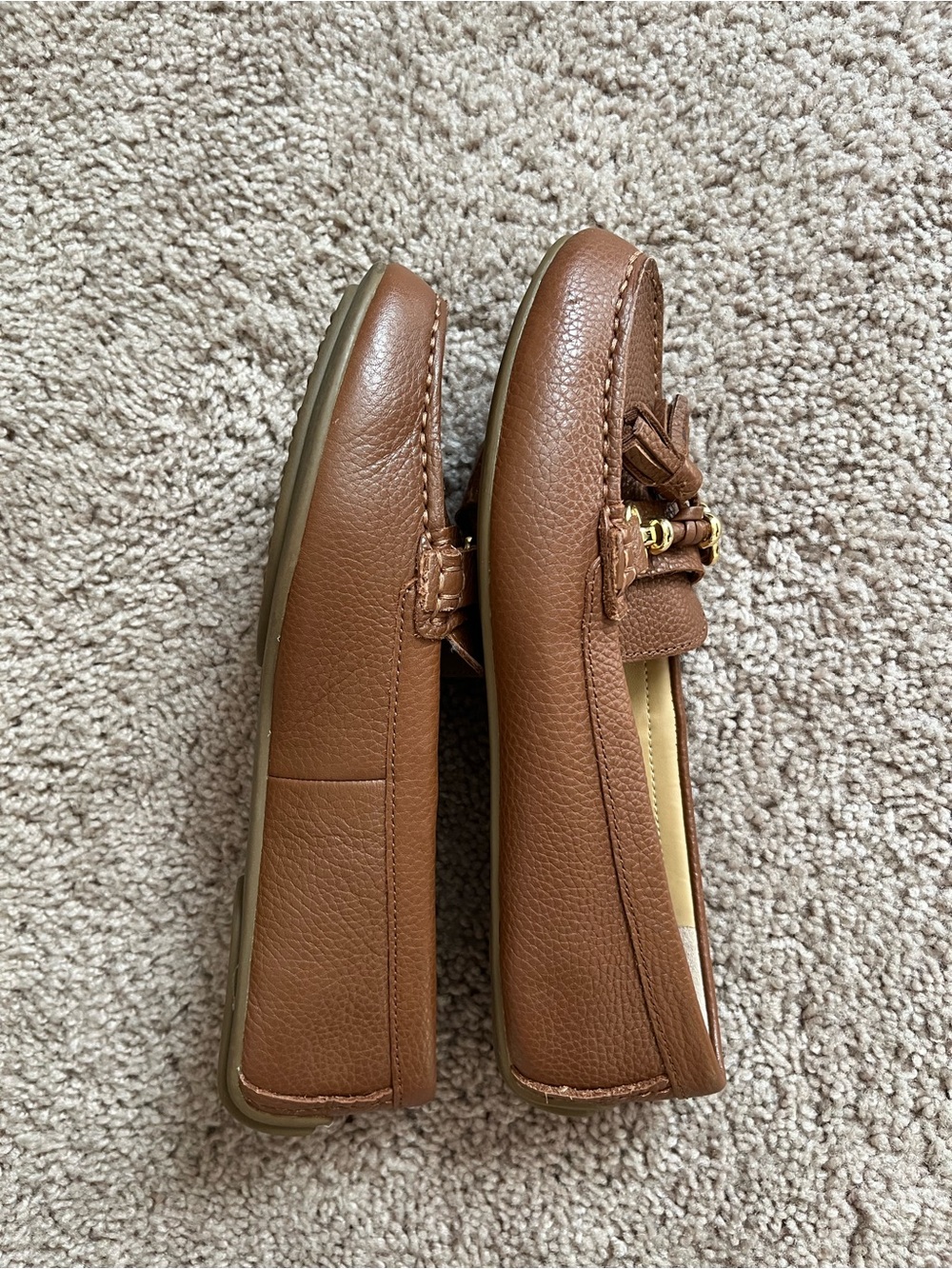 NWOT Talbots Brown Leather Tassel Loafers 6.5 - Picture 7 of 7